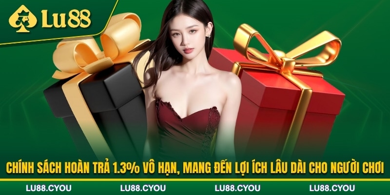 Khuyến mãi hoàn trả 1,3% không giới hạn cho thành viên